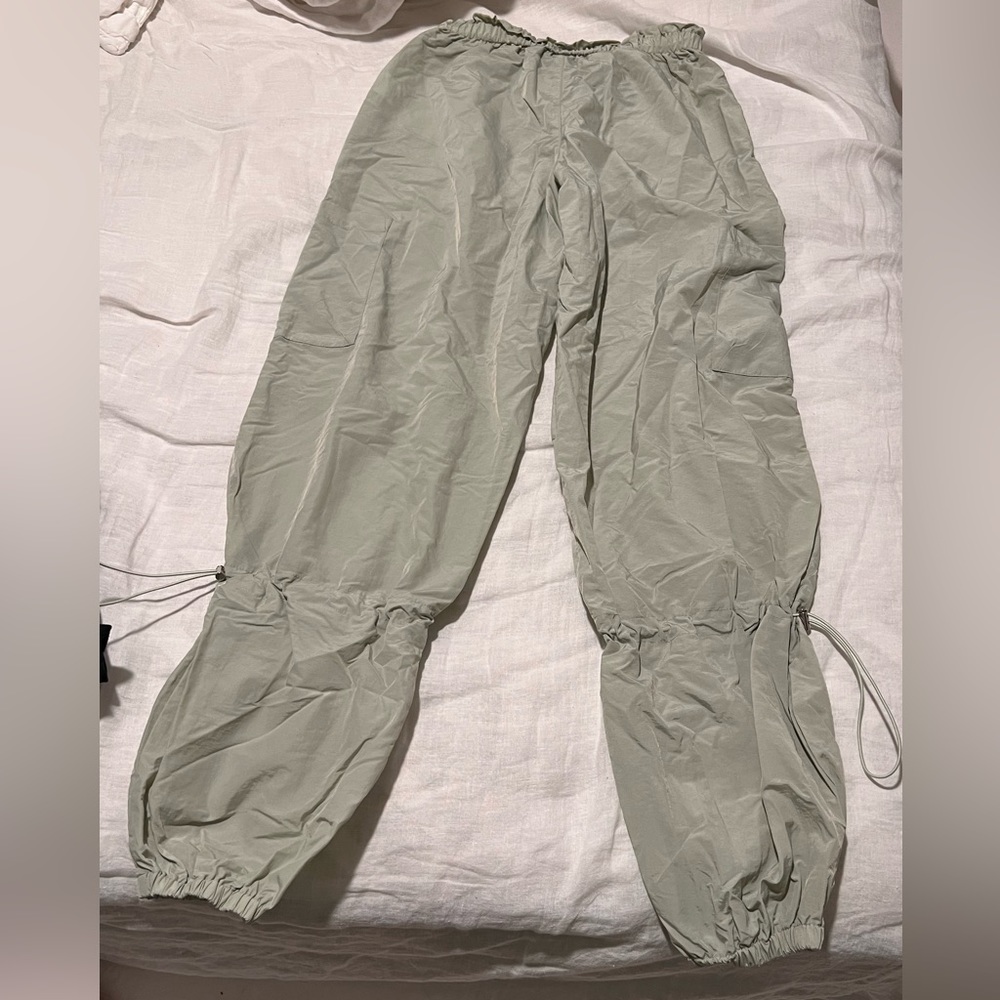 White Fox Boutique USA- Never blend in cargo pants light grey